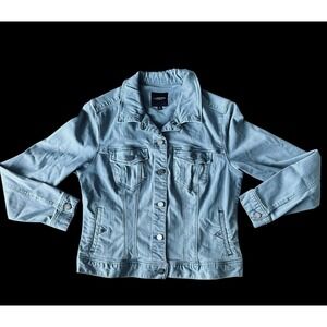Liverpool Los Angeles Denim Jacket Bluestone Stretch Button Medium EUC Stretch
